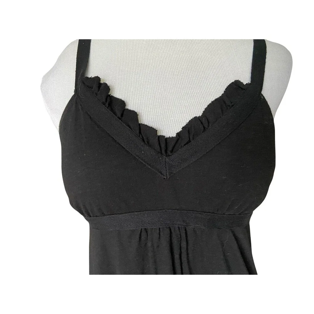 Y2K Mossimo Empire Waist Babydoll Dress Size M Black 2000s Vintage‎ Indie Sleaze - Picture 2 of 11